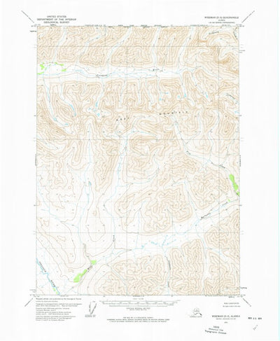 United States Geological Survey Wiseman D-3, AK (1971, 63360-Scale) digital map
