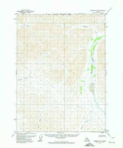 United States Geological Survey Wiseman D-4, AK (1971, 63360-Scale) digital map