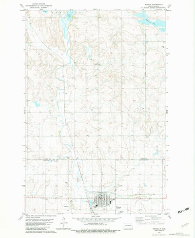 United States Geological Survey Wishek, ND (1982, 24000-Scale) digital map