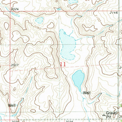 United States Geological Survey Wishek, ND (1982, 24000-Scale) digital map