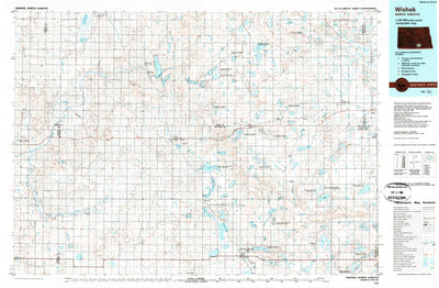 United States Geological Survey Wishek, ND (1986, 100000-Scale) digital map