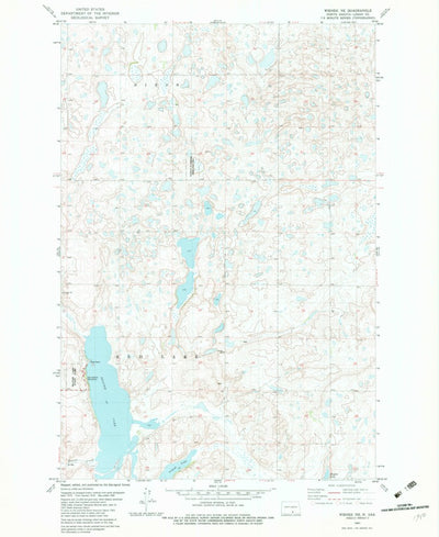 United States Geological Survey Wishek NE, ND (1982, 24000-Scale) digital map