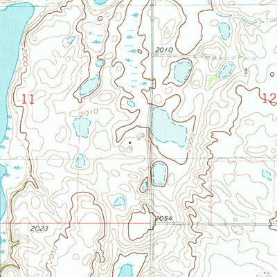 United States Geological Survey Wishek NE, ND (1982, 24000-Scale) digital map
