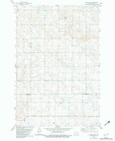 United States Geological Survey Wishek SW, ND (1982, 24000-Scale) digital map