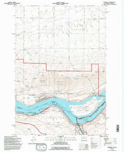 United States Geological Survey Wishram, WA-OR (1994, 24000-Scale) digital map