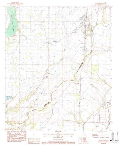 United States Geological Survey Wisner, LA (1983, 24000-Scale) digital map