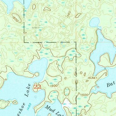 United States Geological Survey Witch Lake, MI (1955, 24000-Scale) digital map