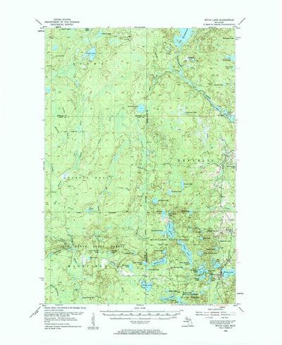 United States Geological Survey Witch Lake, MI (1955, 62500-Scale) digital map