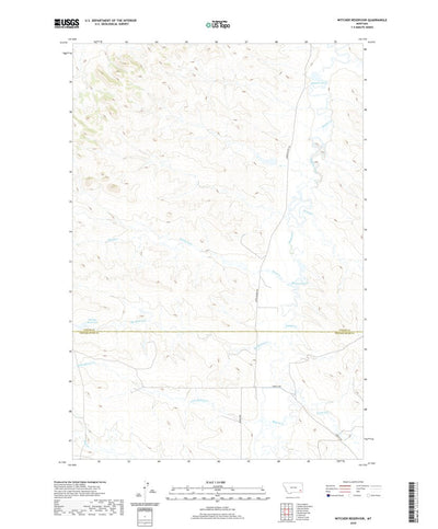 United States Geological Survey Witcher Reservoir, MT (2020, 24000-Scale) digital map