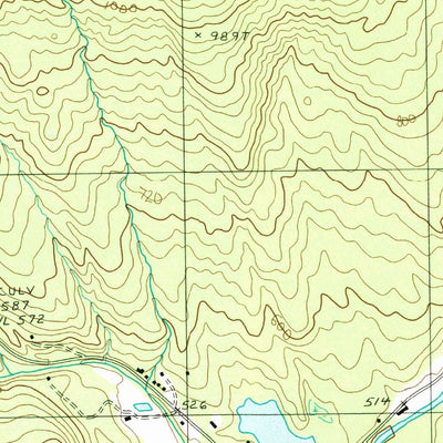 United States Geological Survey Witham Mountain, ME (1989, 24000-Scale) digital map