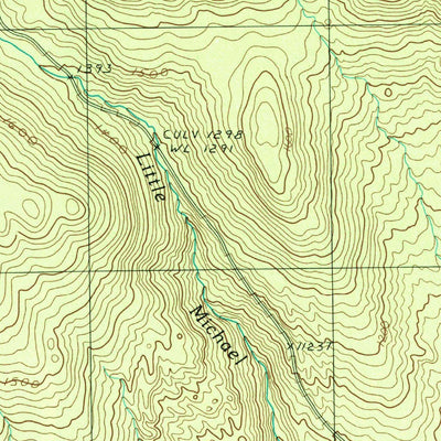 United States Geological Survey Witham Mountain, ME (1989, 24000-Scale) digital map