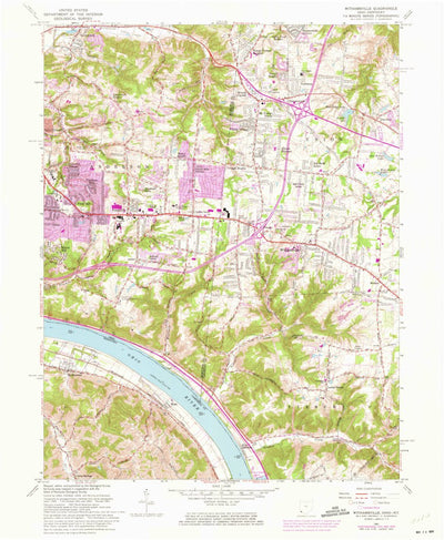 United States Geological Survey Withamsville, OH-KY (1961, 24000-Scale) digital map