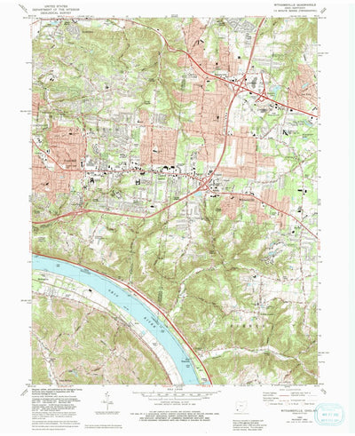 United States Geological Survey Withamsville, OH-KY (1983, 24000-Scale) digital map
