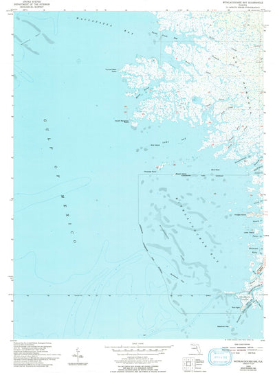 United States Geological Survey Withlacoochee Bay, FL (1955, 24000-Scale) digital map