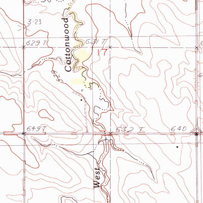 United States Geological Survey Witten, SD (1982, 25000-Scale) digital map