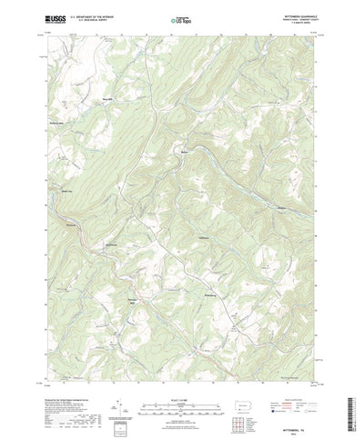 United States Geological Survey Wittenberg, PA (2023, 24000-Scale) digital map