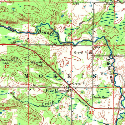 United States Geological Survey Wittenberg, WI (1964, 62500-Scale) digital map