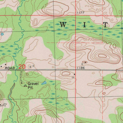 United States Geological Survey Wittenberg, WI (1982, 24000-Scale) digital map