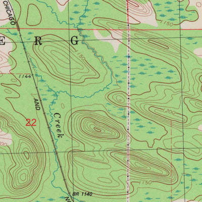 United States Geological Survey Wittenberg, WI (1982, 24000-Scale) digital map