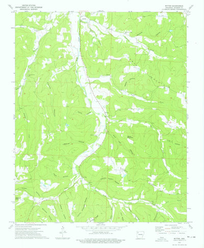 United States Geological Survey Witter, AR (1973, 24000-Scale) digital map