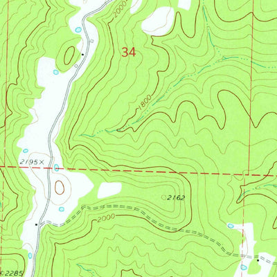 United States Geological Survey Witter, AR (1973, 24000-Scale) digital map