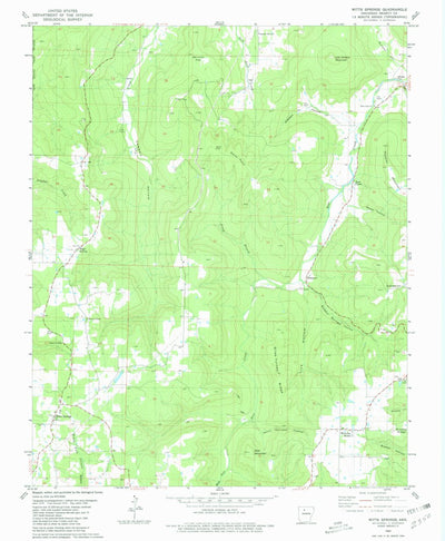 United States Geological Survey Witts Springs, AR (1980, 24000-Scale) digital map