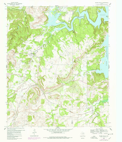 United States Geological Survey Wizard Wells, TX (1960, 24000-Scale) digital map