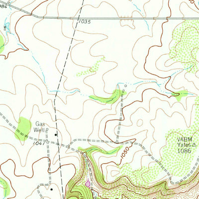 United States Geological Survey Wizard Wells, TX (1960, 24000-Scale) digital map