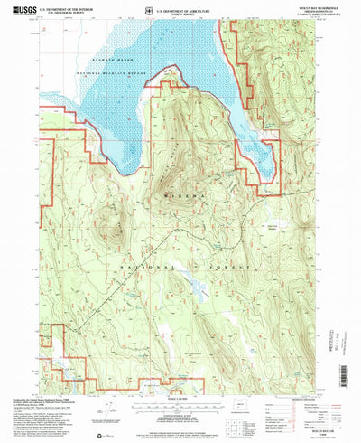 United States Geological Survey Wocus Bay, OR (1998, 24000-Scale) digital map