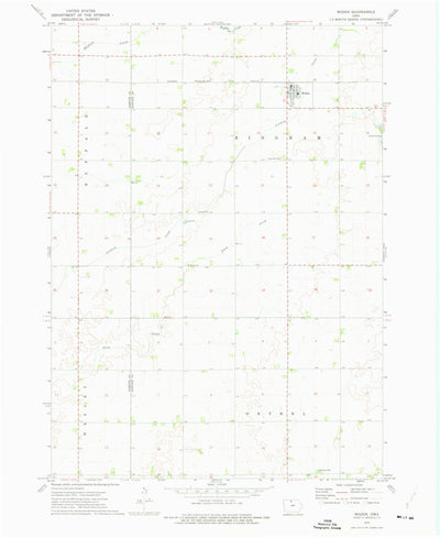 United States Geological Survey Woden, IA (1972, 24000-Scale) digital map