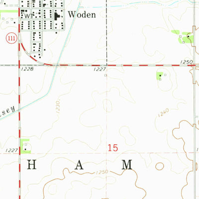United States Geological Survey Woden, IA (1972, 24000-Scale) digital map