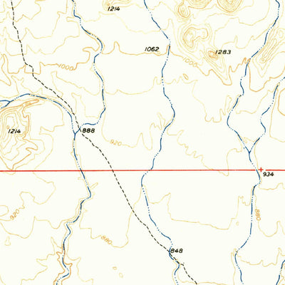 United States Geological Survey Wodsey Peak, AZ (1951, 62500-Scale) digital map