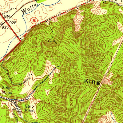 United States Geological Survey Wofford, KY (1952, 24000-Scale) digital map