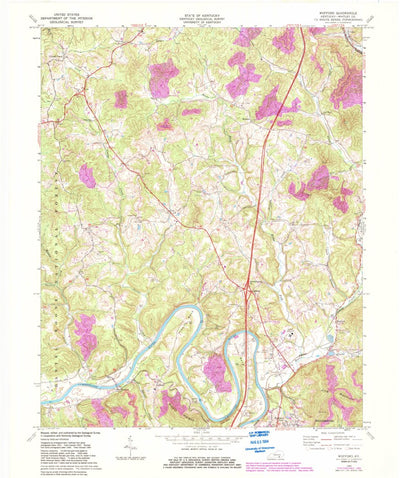 United States Geological Survey Wofford, KY (1969, 24000-Scale) digital map