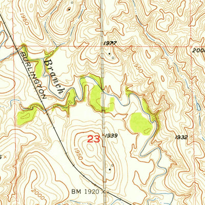 United States Geological Survey Wolbach, NE (1954, 24000-Scale) digital map