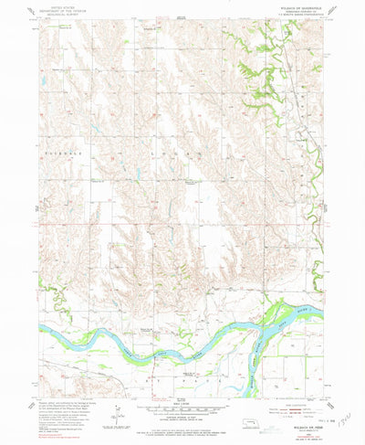 United States Geological Survey Wolbach SW, NE (1955, 24000-Scale) digital map