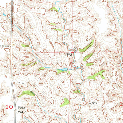 United States Geological Survey Wolbach SW, NE (1955, 24000-Scale) digital map