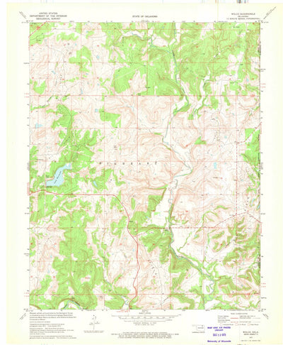 United States Geological Survey Wolco, OK (1972, 24000-Scale) digital map