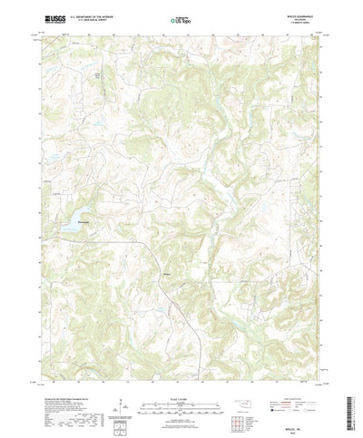 United States Geological Survey Wolco, OK (2022, 24000-Scale) digital map