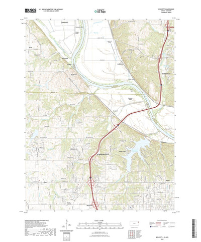 United States Geological Survey Wolcott, KS (2022, 24000-Scale) digital map