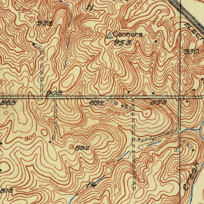 United States Geological Survey Wolcott, KS-MO (1934, 24000-Scale) digital map