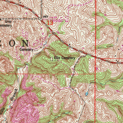 United States Geological Survey Wolcott, KS-MO (1948, 24000-Scale) digital map