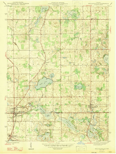 United States Geological Survey Wolcottville, IN (1947, 24000-Scale) digital map