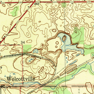 United States Geological Survey Wolcottville, IN (1947, 24000-Scale) digital map