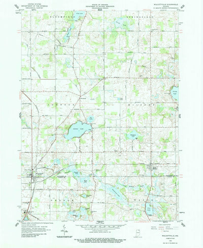 United States Geological Survey Wolcottville, IN (1959, 24000-Scale) digital map
