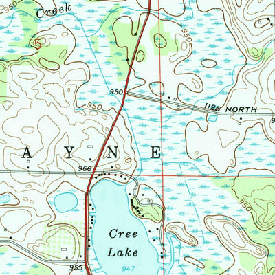 United States Geological Survey Wolcottville, IN (1959, 24000-Scale) digital map