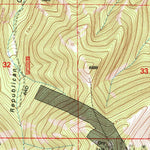 United States Geological Survey Wolf Butte, MT (1995, 24000-Scale) digital map