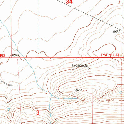 United States Geological Survey Wolf Butte NW, MT (1995, 24000-Scale) digital map