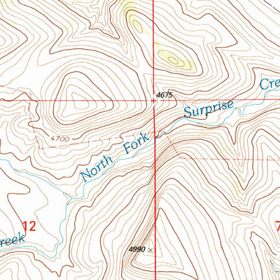 United States Geological Survey Wolf Butte NW, MT (1995, 24000-Scale) digital map