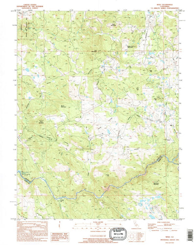 United States Geological Survey Wolf, CA (1995, 24000-Scale) digital map